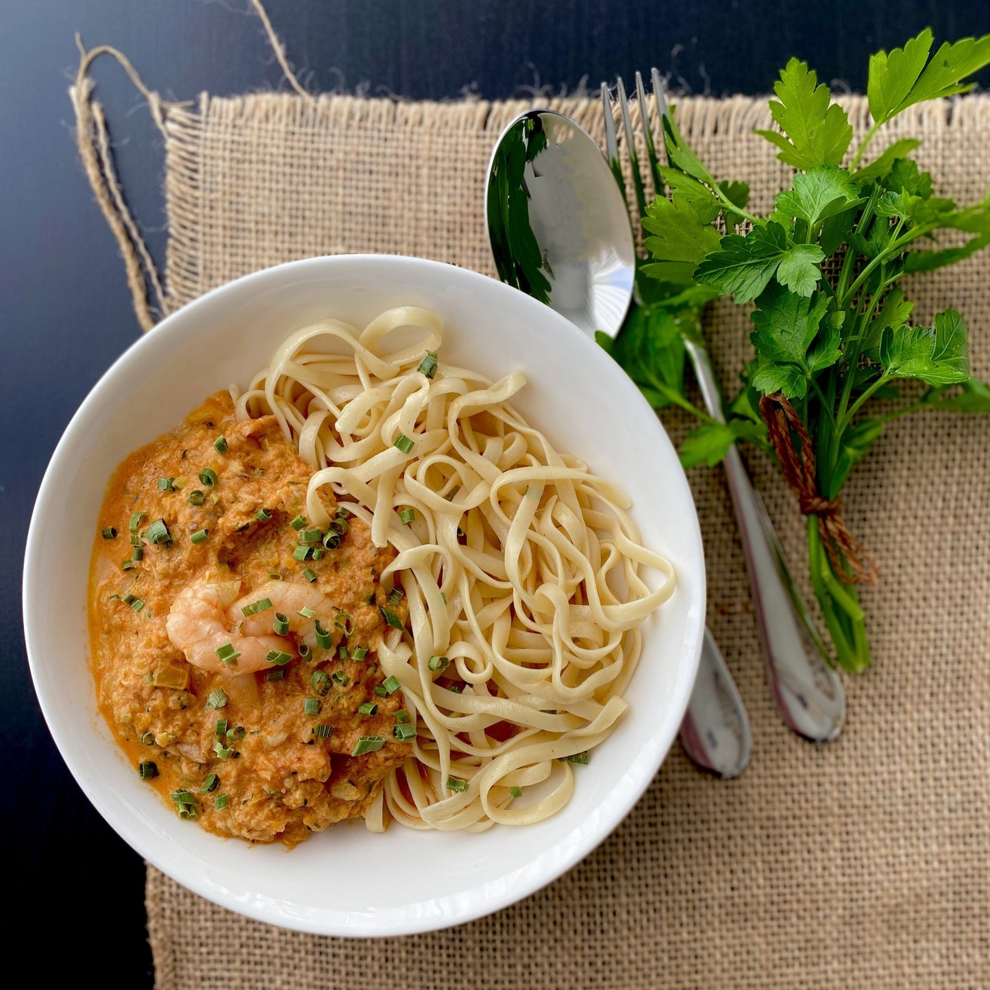 Prawn and Salmon Pasta