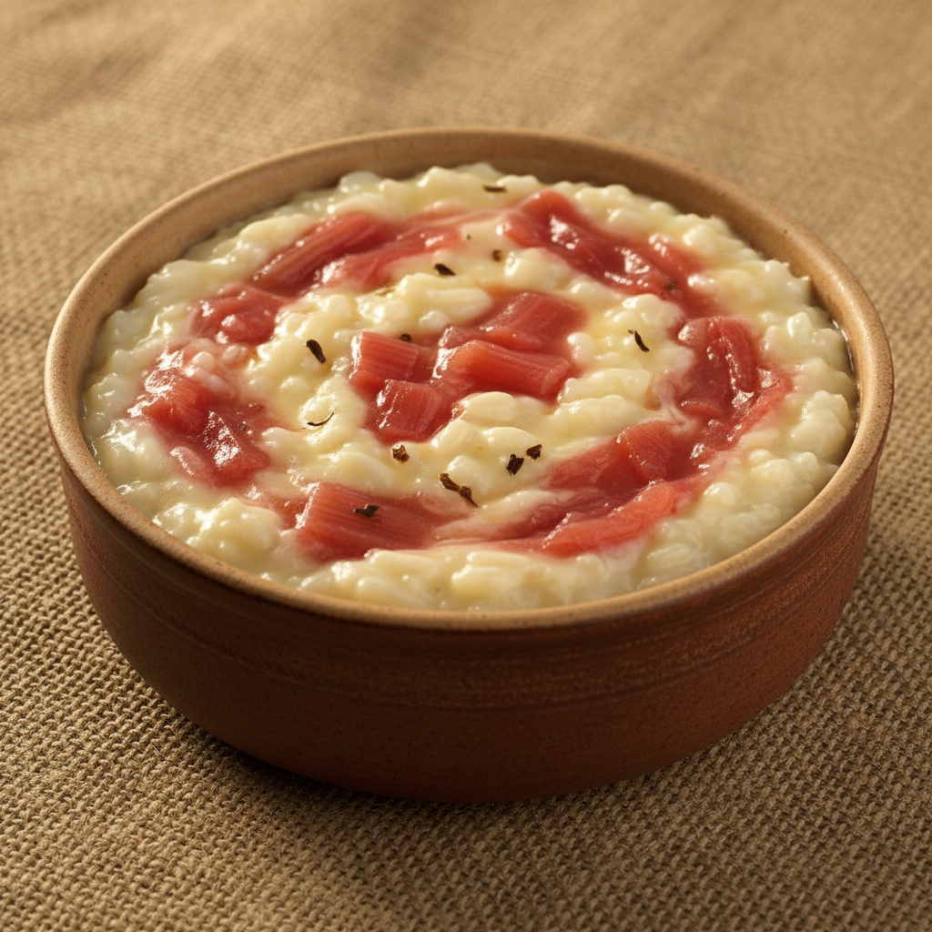 Fresh - Vanilla Rice Pudding with Rhubarb - GF