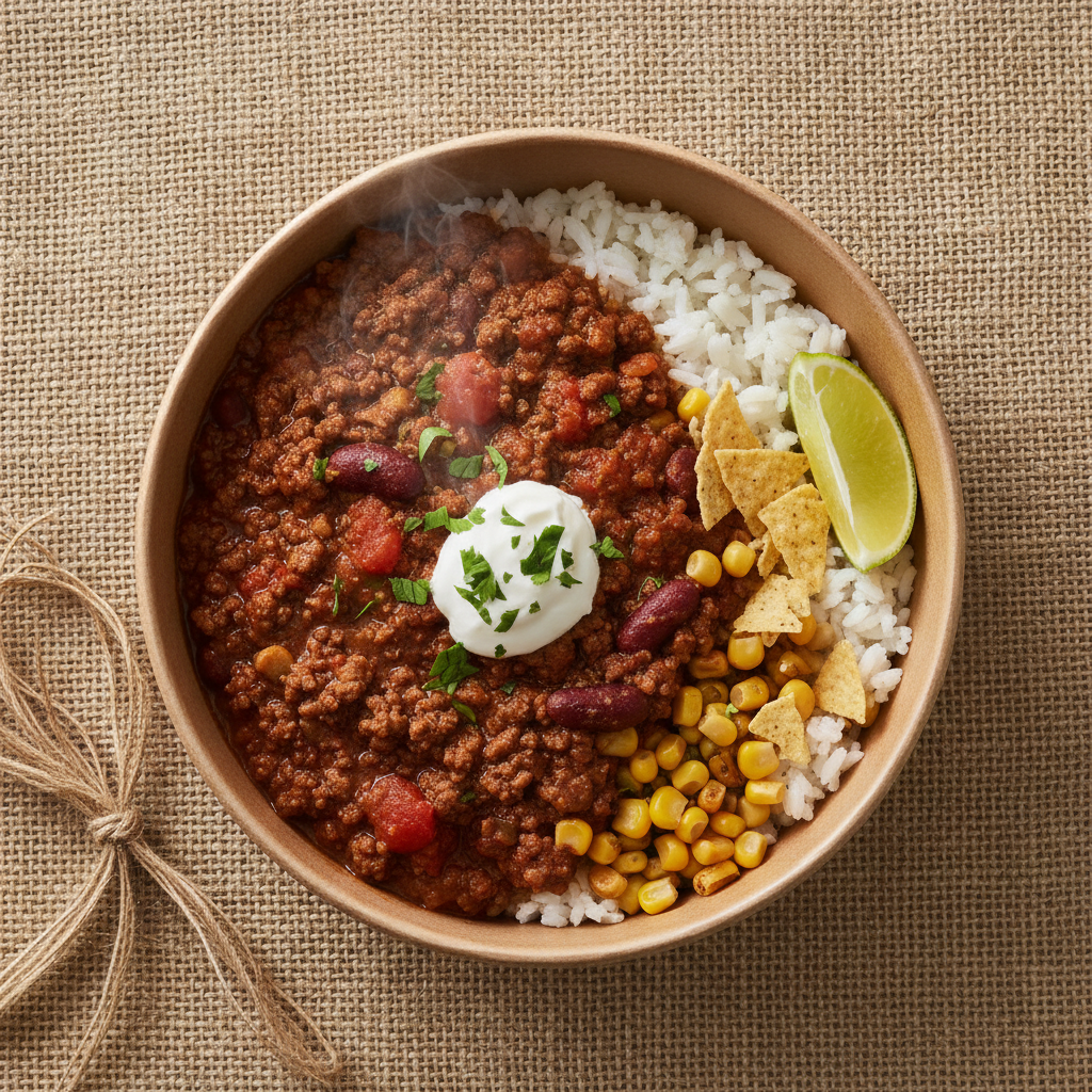 Fresh - Chilli Con Carne with Rice and Corn GF